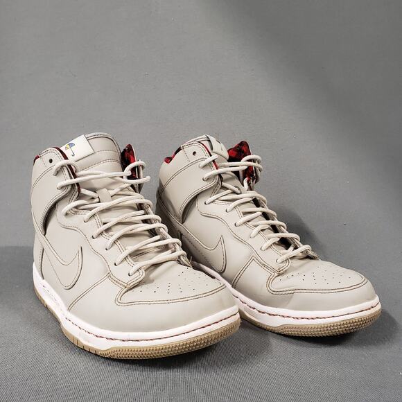 Nike Dunk‎ Ultra High ‘String’ 2016 845055-201 M7.5/W9 Gray Plaid Swoosh - Picture 1 of 10